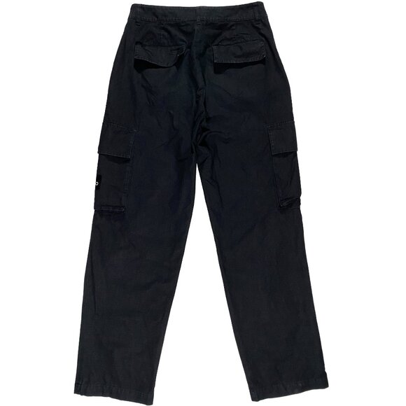 M5159R - ALO Loose Straight Leg Cargo Ripstop Trouser Black men's size 30x29.5 - Picture 2 of 9